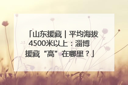 山东援藏｜平均海拔4500米以上：淄博援藏“高”在哪里？