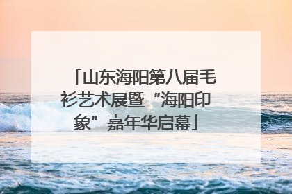 山东海阳第八届毛衫艺术展暨“海阳印象”嘉年华启幕
