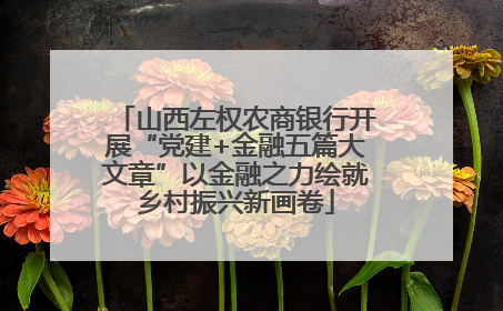 山西左权农商银行开展“党建+金融五篇大文章”以金融之力绘就乡村振兴新画卷