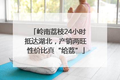 岭南荔枝24小时抵达湖北，产销两旺性价比真“给荔”