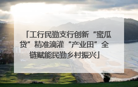 工行民勤支行创新“蜜瓜贷”精准滴灌“产业田”全链赋能民勤乡村振兴