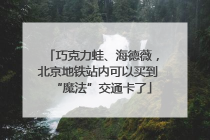 巧克力蛙、海德薇，北京地铁站内可以买到“魔法”交通卡了