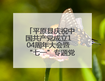 平原县庆祝中国共产党成立104周年大会暨“七一”专题党课报告会召开