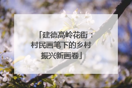 建德高岭花街：村民画笔下的乡村振兴新画卷