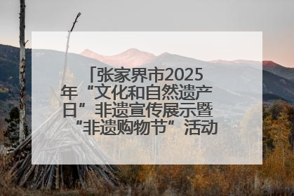 张家界市2025年“文化和自然遗产日”非遗宣传展示暨“非遗购物节”活动在慈利县盛大启幕