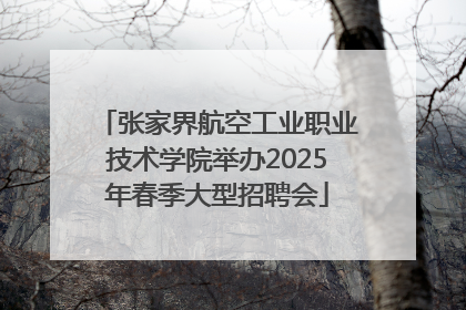 张家界航空工业职业技术学院举办2025年春季大型招聘会