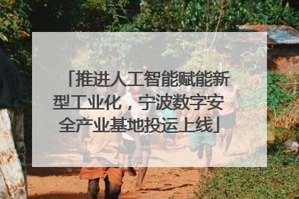 推进人工智能赋能新型工业化，宁波数字安全产业基地投运上线