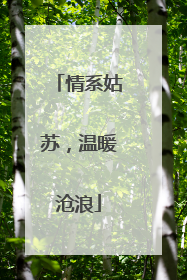 情系姑苏，温暖沧浪
