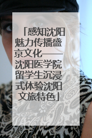 感知沈阳魅力传播盛京文化——沈阳医学院留学生沉浸式体验沈阳文旅特色