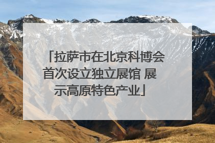 拉萨市在北京科博会首次设立独立展馆 展示高原特色产业
