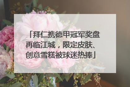 拜仁携德甲冠军奖盘再临江城，限定皮肤、创意雪糕被球迷热捧