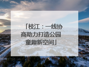 枝江：一线协商助力打造公园童趣新空间