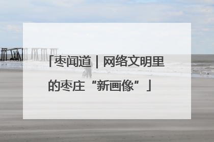 枣闻道｜网络文明里的枣庄“新画像”