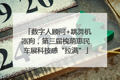 数字人顾问+跳舞机器狗，第三届槐荫惠民车展科技感“拉满”