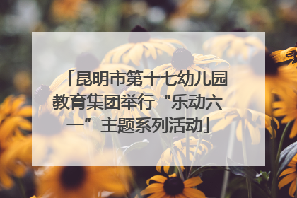 昆明市第十七幼儿园教育集团举行“乐动六一”主题系列活动