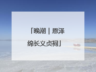 晚潮｜恩泽绵长义贞祠