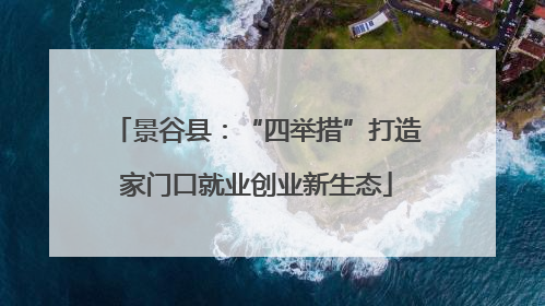 景谷县：“四举措”打造家门口就业创业新生态