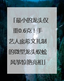 最小的龙头仅重0.6克！手艺人庞希文扎制的微型龙头蜈蚣风筝惊艳亮相