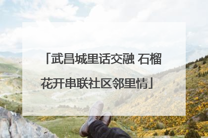 武昌城里话交融 石榴花开串联社区邻里情