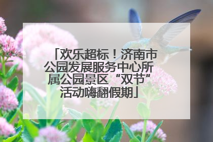 欢乐超标！济南市公园发展服务中心所属公园景区“双节”活动嗨翻假期