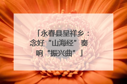 永春县呈祥乡：念好“山海经”奏响“振兴曲”