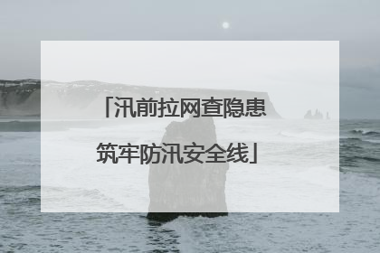 汛前拉网查隐患 筑牢防汛安全线