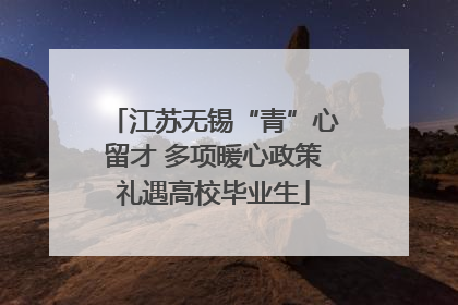 江苏无锡“青”心留才 多项暖心政策礼遇高校毕业生