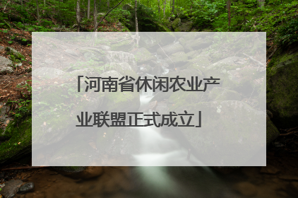河南省休闲农业产业联盟正式成立