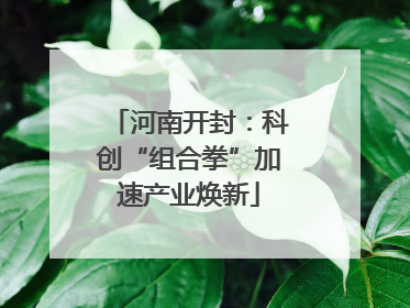 河南开封：科创“组合拳”加速产业焕新