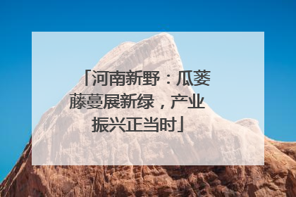 河南新野：瓜蒌藤蔓展新绿，产业振兴正当时