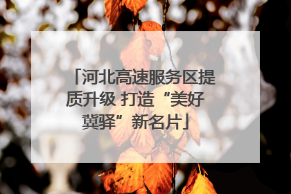河北高速服务区提质升级 打造“美好冀驿”新名片