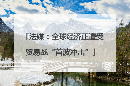 法媒：全球经济正遭受贸易战“首波冲击”