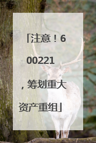 注意！600221，筹划重大资产重组