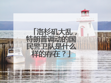 洛杉矶大乱，特朗普调动的国民警卫队是什么样的存在？