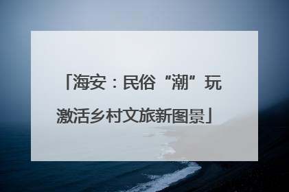 海安：民俗“潮”玩激活乡村文旅新图景