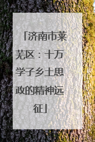 济南市莱芜区：十万学子乡土思政的精神远征
