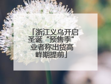 浙江义乌开启圣诞“预售季” 业者称出货高峰期提前