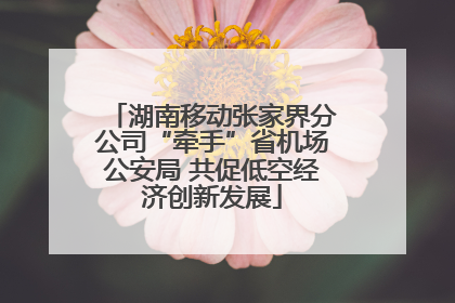 湖南移动张家界分公司“牵手”省机场公安局 共促低空经济创新发展