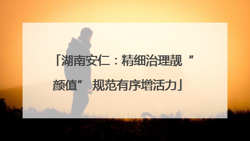 湖南安仁：精细治理靓“颜值” 规范有序增活力