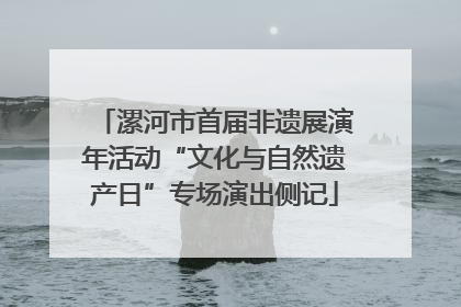 漯河市首届非遗展演年活动“文化与自然遗产日”专场演出侧记