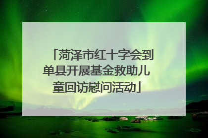 菏泽市红十字会到单县开展基金救助儿童回访慰问活动