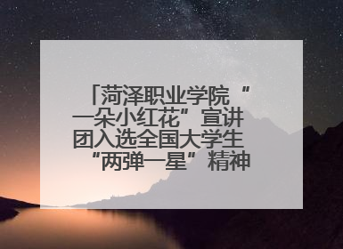 菏泽职业学院“一朵小红花”宣讲团入选全国大学生“两弹一星”精神宣讲团