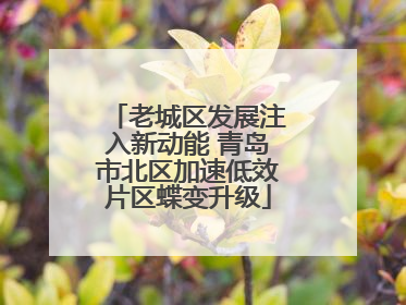 老城区发展注入新动能 青岛市北区加速低效片区蝶变升级