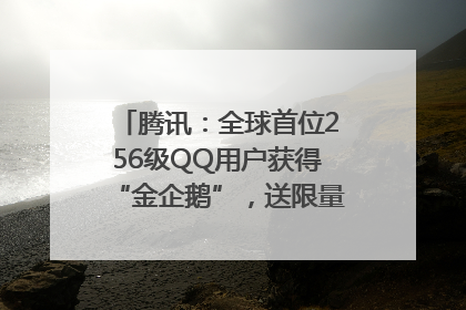 腾讯：全球首位256级QQ用户获得“金企鹅”，送限量版神秘惊喜等礼物