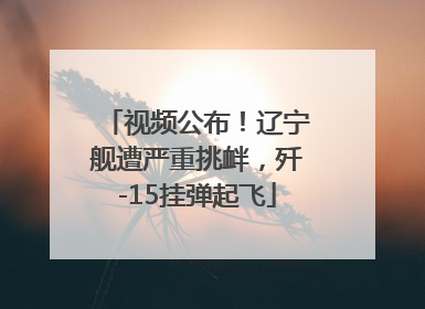 视频公布！辽宁舰遭严重挑衅，歼-15挂弹起飞