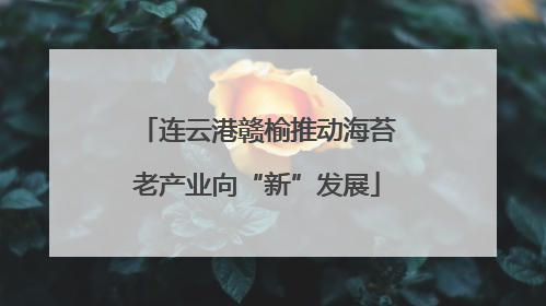 连云港赣榆推动海苔老产业向“新”发展