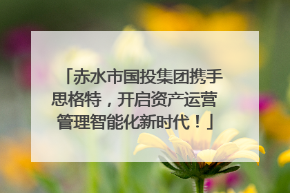 赤水市国投集团携手思格特，开启资产运营管理智能化新时代！