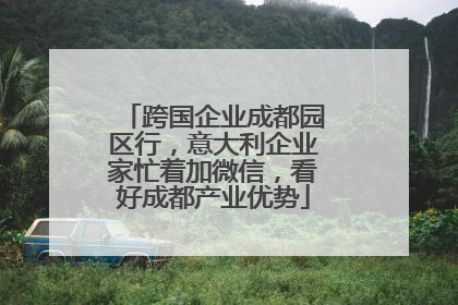 跨国企业成都园区行，意大利企业家忙着加微信，看好成都产业优势