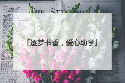 逐梦书香，爱心助学