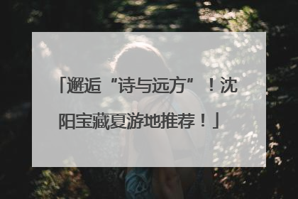邂逅“诗与远方”！沈阳宝藏夏游地推荐！